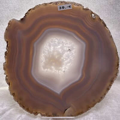 Achat Scheibe 14 cm x 13,9 cm Agate Slice Achatscheibe Agate