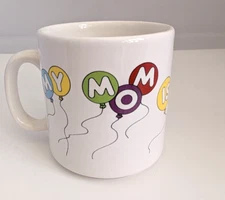 My Mom Is The Best Rainbow Bluebird Ceramic Mug Russ Berrie & Co  New 5634