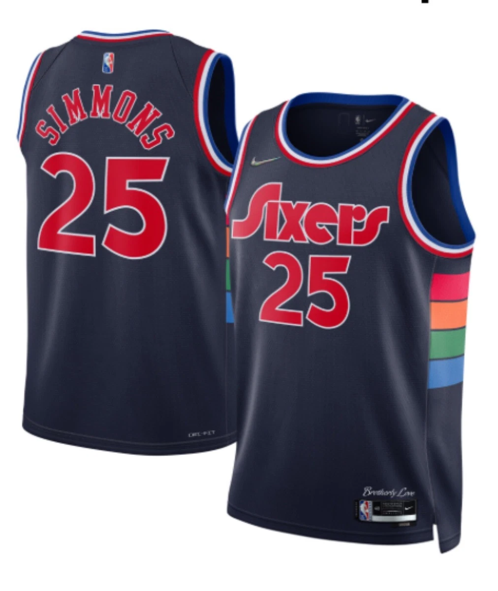 Nike Jersey Philadelphia 76ers Ben Simmons Swingman Men s Size