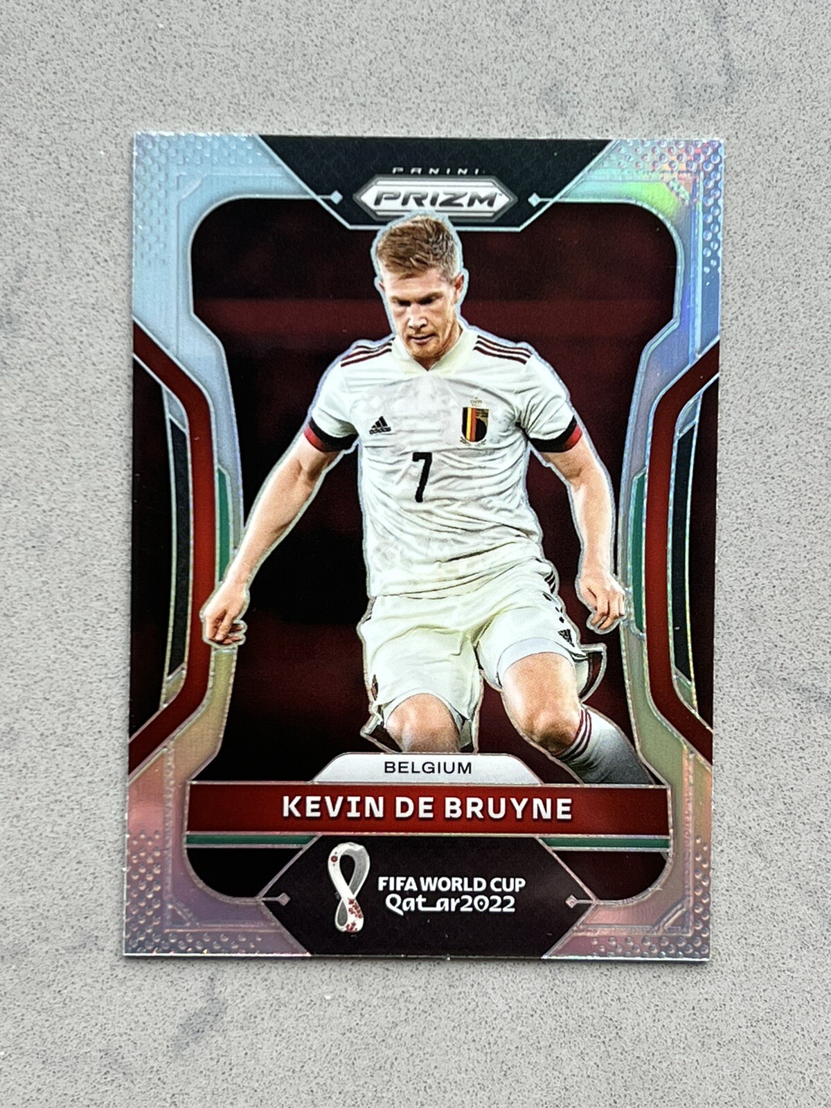 2022 Panini Prizm FIFA World Cup Qatar Kevin De Bruyne Silver Prizm #19 Belgium