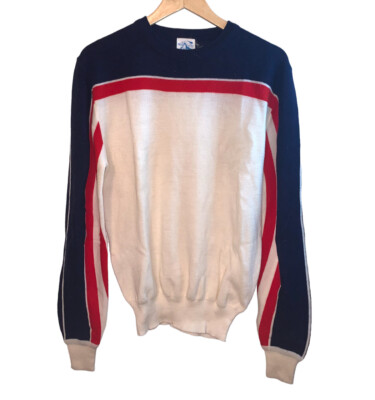 Mount Cervin Mens Vintage Y2K Wool/Acrylic Crewneck Striped Sweater Size XL