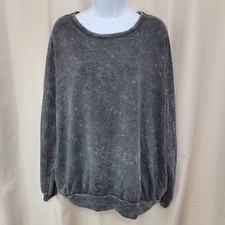 Fantastic Fawn Sweatshirt Women's Size Small Dark Gray With Pockets Made In USA