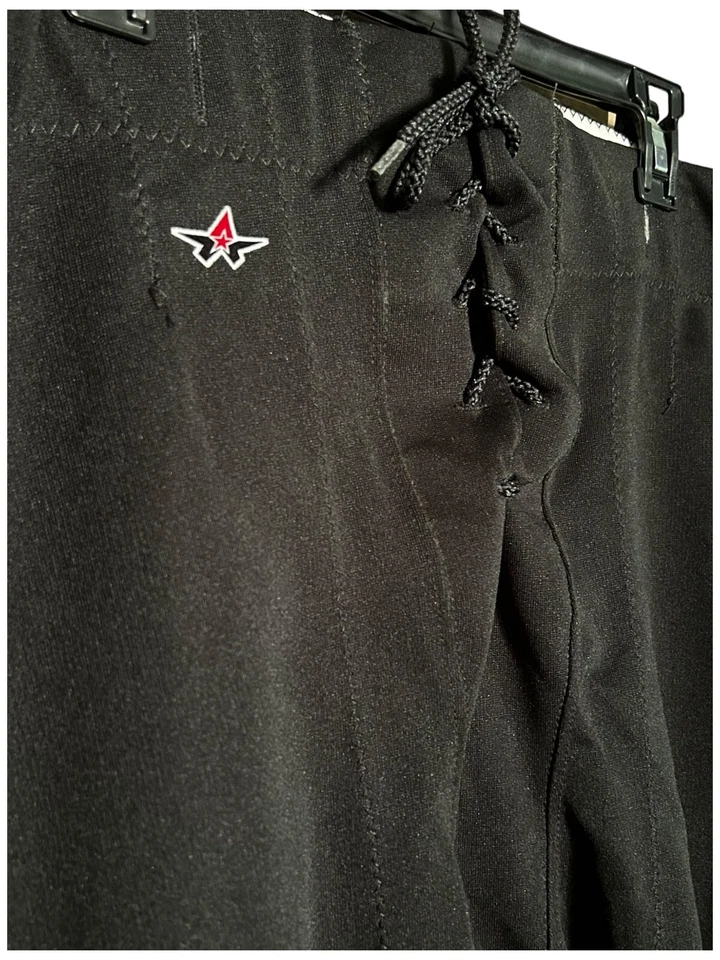 Pantalones de fútbol Alleson atléticos para hombre talla 2XL negros debajo de la rodilla atados delanteros Foto 3 de 4