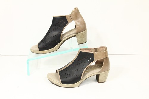 Naot Sandals New Women Comfort Shoes sz 6 Black Leather EU 37 block heel cushion - Picture 6 of 10