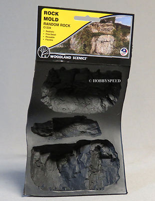 WOODLAND SCENICS RANDOM ROCK MOLD O HO N O GAUGE train casting resin WDS1234 NEW