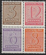 SBZ West Sachsen MiNr Hz 10 postfrisch **