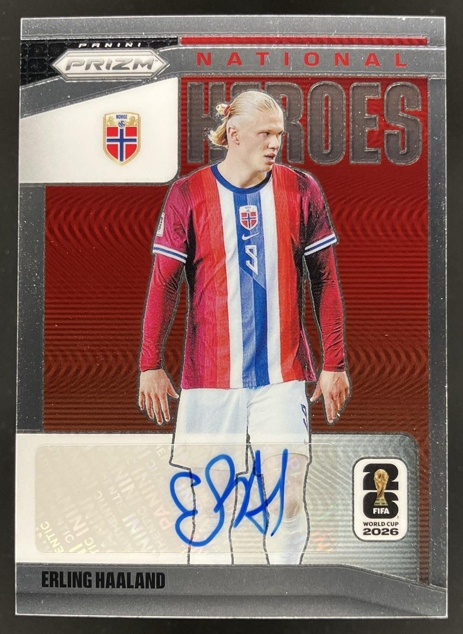 2026 Panini Prizm World Cup Erling Haaland National Heroes #NH-EH Auto Norway