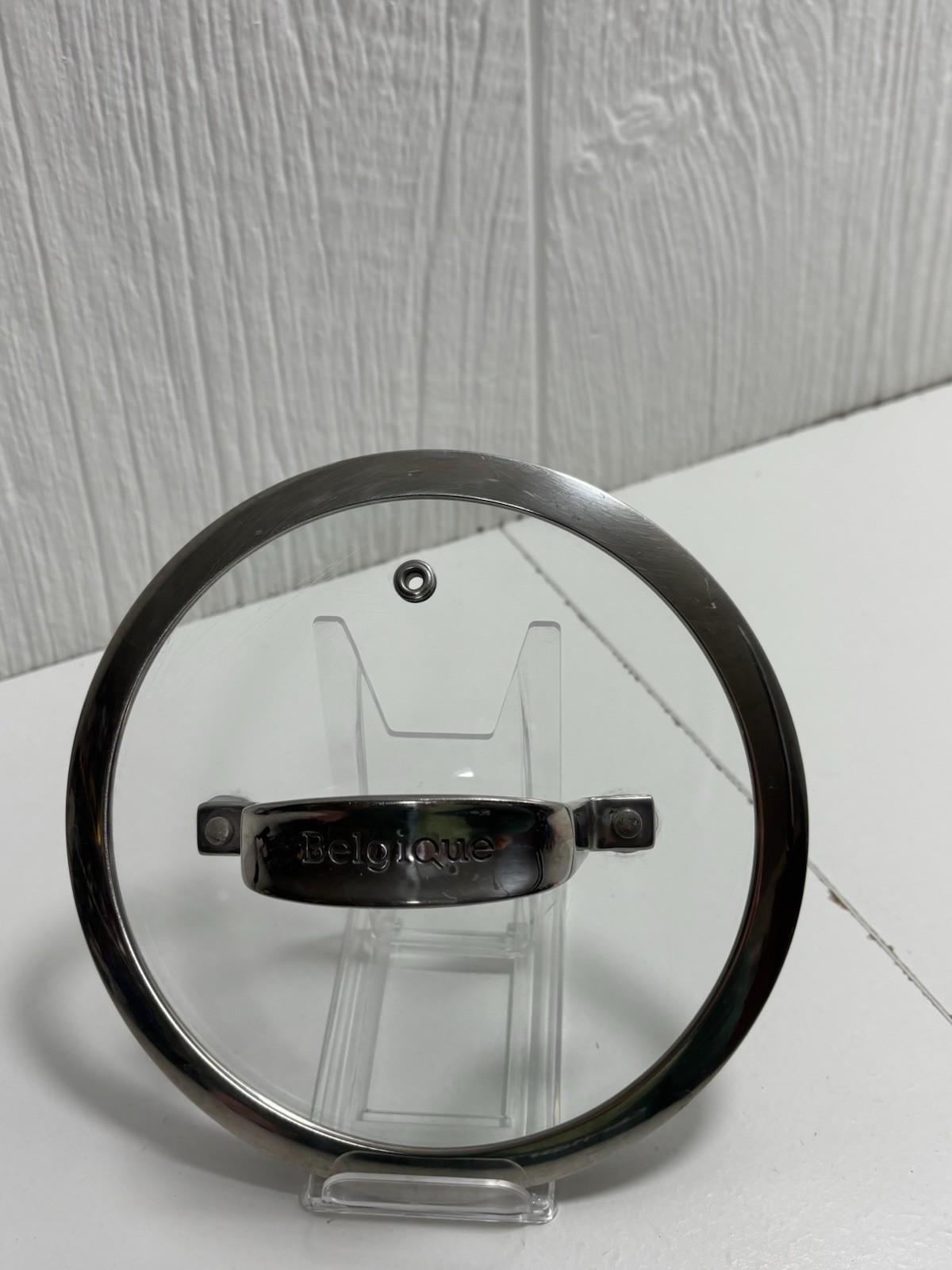 Belgique Glass And Stainless Steel Vented Pot Pan Lid Only 7”