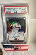 2023 Bowman - Chrome Prospect Mega Box Autographs Chase Delauter #BMA-CD (AU,...