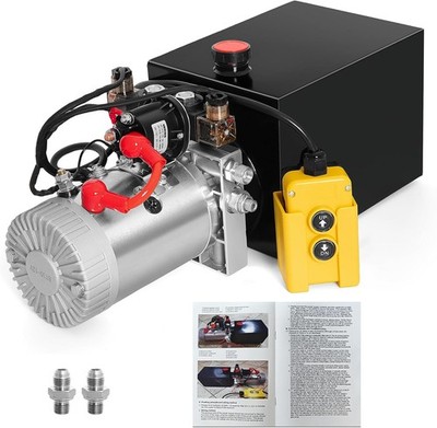 Hydraulic Pump 12V Dump Trailer 8 Quart Double Acting