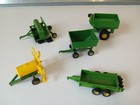 1/64 Ertl John Deere Farm Toy Lot Of 5 Implements Gravity Wagon, Sprayer, Drill