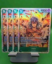 Adio (OP09-023) - SR Holo - English - Bandai - One Piece Trading Card X 4
