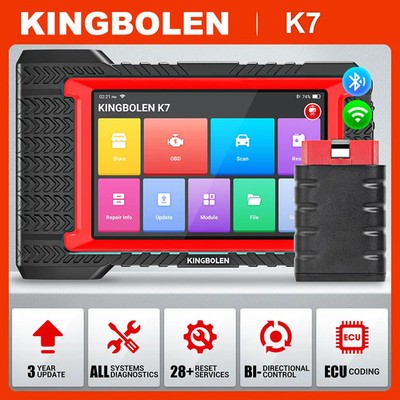 OBD2 Scanner Bluetooth, 2025 Bidirectional Scan Tool with ECU Coding, 31+ Resets