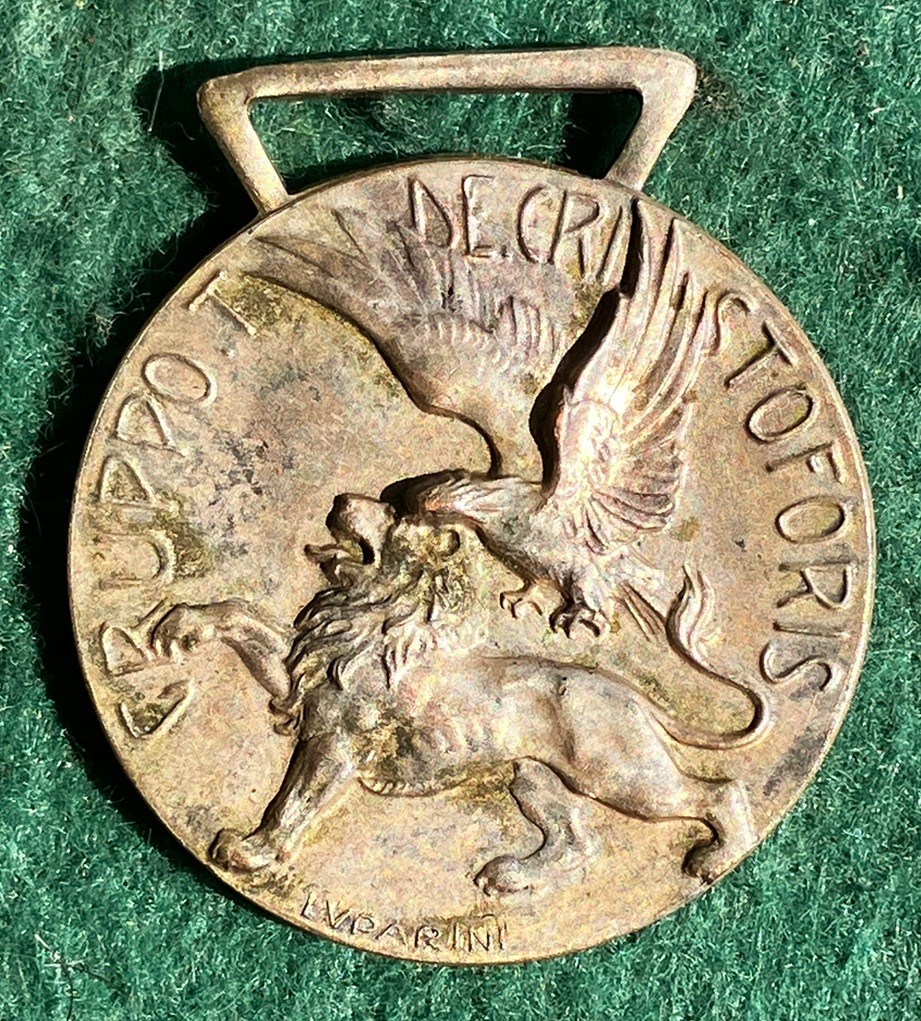 Medaglia Ventennio campagne Africa reduci gruppo de Cristoforis 1939