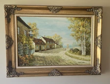 ORIGINAL Emanuel Mathews Oil Painting on Canvas 42×28