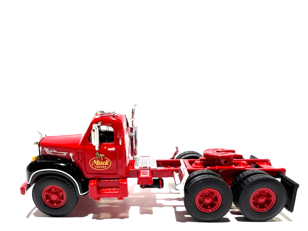 DCP / FIRST GEAR 1/64 SCALE B MODEL MACK DAY CAB, RED WITH BLACK