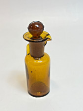 Antica bottiglia goccia vetro ambrato anestesia cloroformio medico-chirurgico