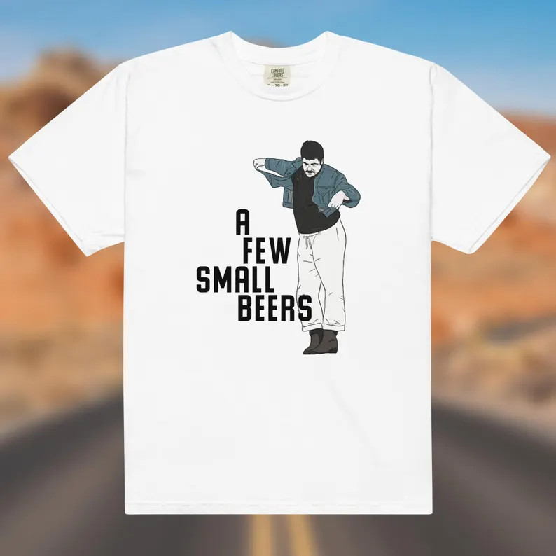 Camiseta A Few Cervezas Pequeñas Unisex Peso Pesado
