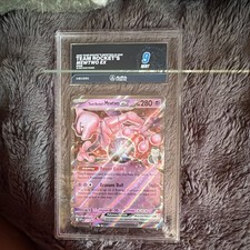 Aura Grading 9 Team Rocket's Mewtwo ex 205 2025 Black Star Promo Holo EN