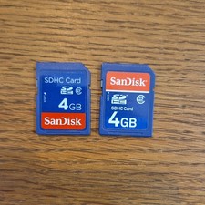 Sandisk 4GB SD Card SDHC Memory Card for Camera Universal - Blue Class 4 SD HC
