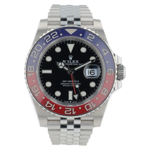 2021 Rolex GMT-Master II “Pepsi” 40mm Stainless 126710BLRO Jubilee Auto Watch