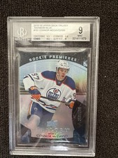 2015 Upper Deck Trilogy Connor McDavid Rookie Rainbow Blue #101 /399 BGS Mint 9