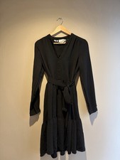 Selected Femme Black Tiered Shirt Dress – Size 36