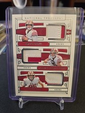 2025 Panini National Treasures Purdy McCaffrey Kittle Triple Patch /99