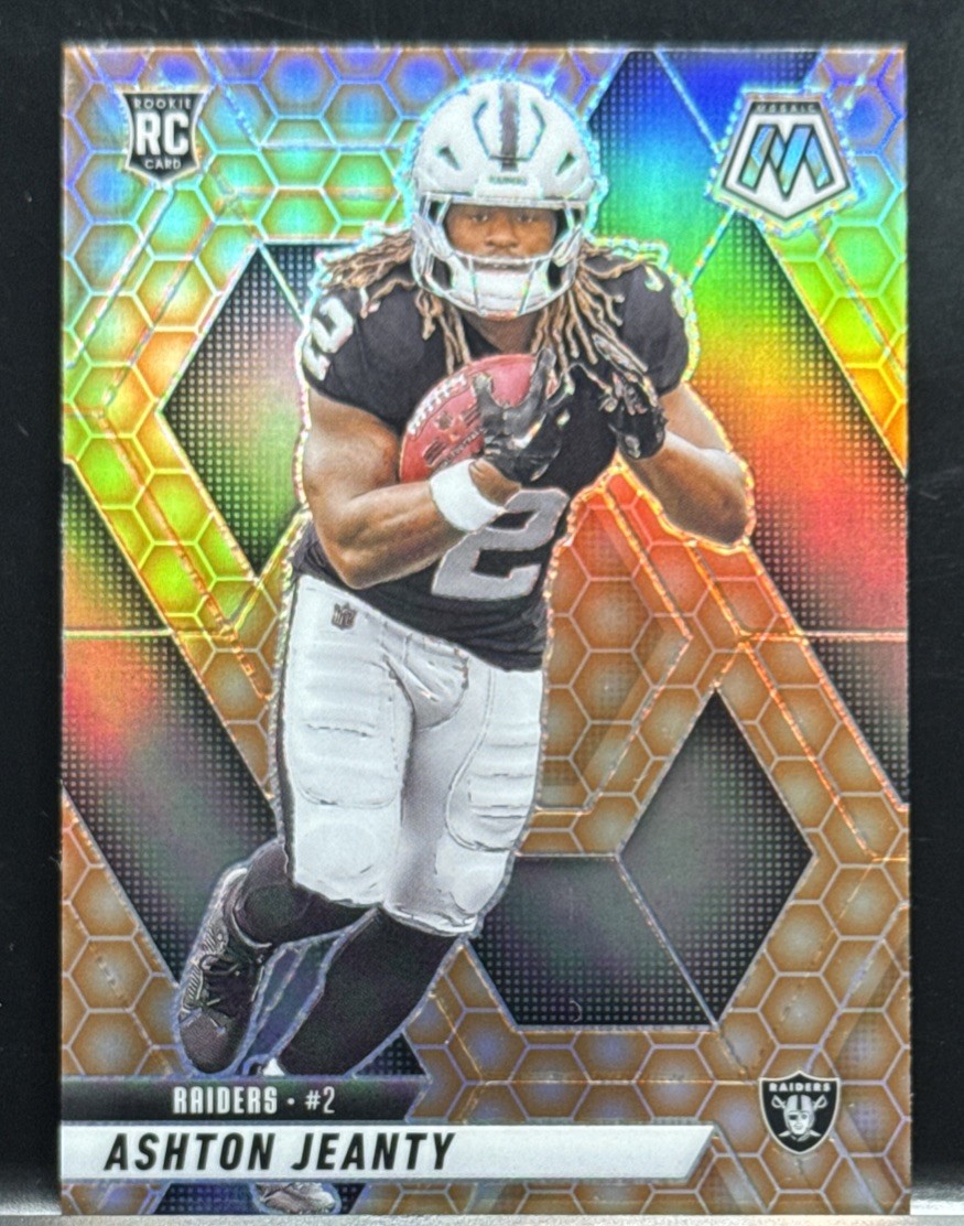 2025 Panini Mosaic Football Ashton Jeanty #345 Honeycomb Rookie Case Hit SSP