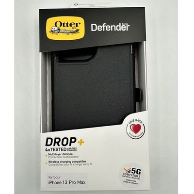 OtterBox Defender Case with Holster Case for (iPhone 13 Pro Max), Black Case