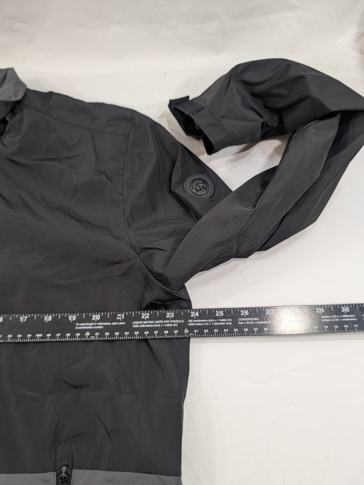 Michael Kors Performance Zip Up Jacket Black Gray… - image 7