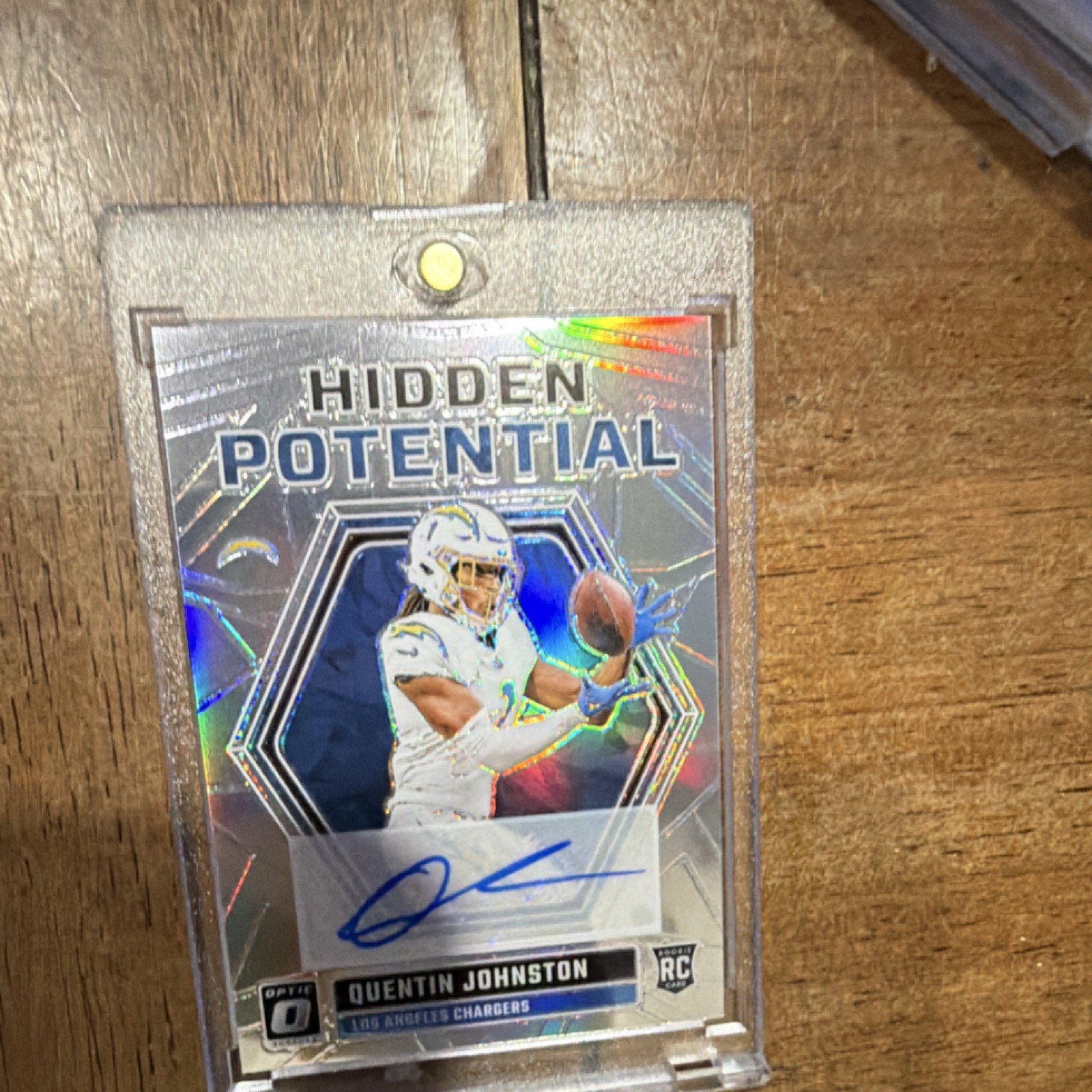 Panini 2023 Donruss Optic Hidden Potential Auto /25 Quentin Johnston RC #HP-QJ