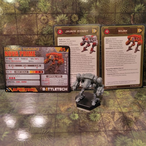 BattleTech Miniatures - Nova (Black Hawk) *Mech & Cards* - Clan Invasion - Imagen 1 de 6