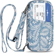 RFID Family Passport Wallet Holder Waterproof, Travel Document Organizer Credit