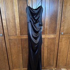 Women  s Long Black David  s Bridal Dress New with Tags Size Medium