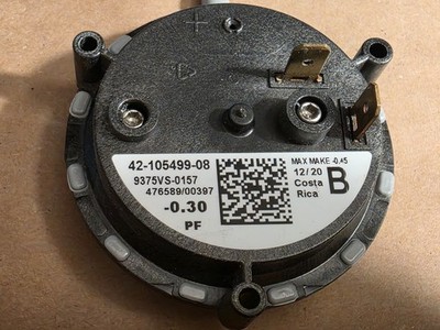 Micro 42-105499-08 Furnace Air Pressure Switch 9375VS-0157 | eBay