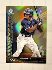 2017 Bowman - Chrome Bowman Scouts Top 100 Corey Ray #BTP-26 Gold Refractor /50
