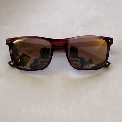 Rip Curl Malibu C2 Square Purple Frame Brown Lens Men's Lightweight Sunglasses