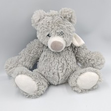 Doudou ours gris blanc ENESCO - 35929