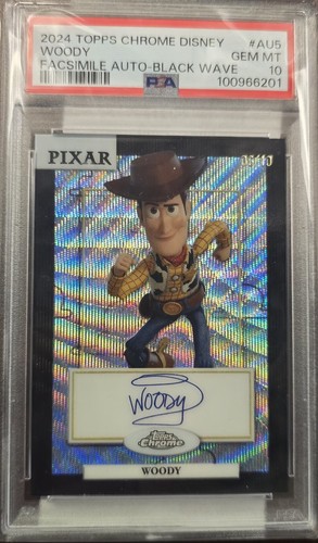 Woody [Red] #AU-5 2024 Topps Chrome Disney Facsimile Autograph card