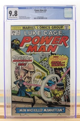 Luke Cage, Power Man #28 ~ 12/1975 ~ CGC 9.8, Off-White to White Pages ~