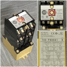 Allen Bradley CAT 700-P800A1 AC Control Relays, bulletin 700-P Series B - Tested