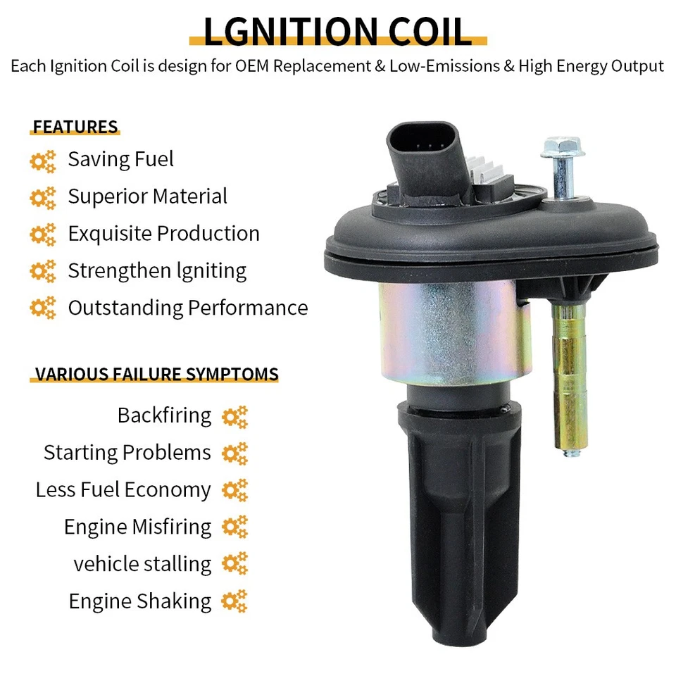 Bobina de encendido OEM + bujías de iridio para 02-05 Chevrolet Trailblazer EXT 4,2 L Foto 3 de 4