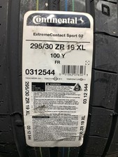 2 New 295 30 19 100y Continental Extreme Contact Sport-02 Summer Tires