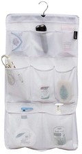 MISSLO 8 Pockets Mesh Shower Organizer Hanging Caddy with Large, White