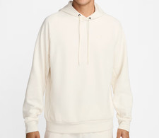 Nike Men's Dri-FIT UV Pullover Performance Hoodie NWT Ivory Pale FZ0969 110