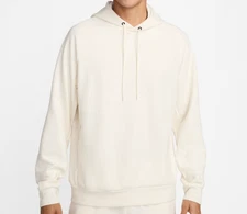 Nike Men's Dri-FIT UV Pullover Performance Hoodie NWT Ivory Pale FZ0969 110