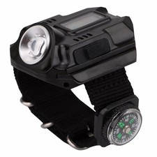 LED watch flashlight flashlight portable light USB charging 4 mode light tactica