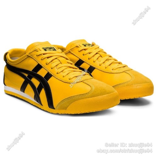 by Onitsuka Tiger MEXICO 66 Yellow/black Sneakers Lightweight Running Shoe Gear - Picture 12 of 37