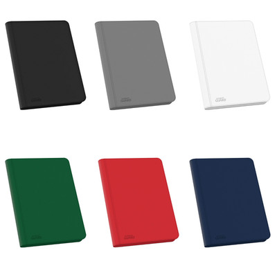 Ultimate Guard Zipfolio 360 - 18-Pocket XenoSkin Binder Grau Blau Rot